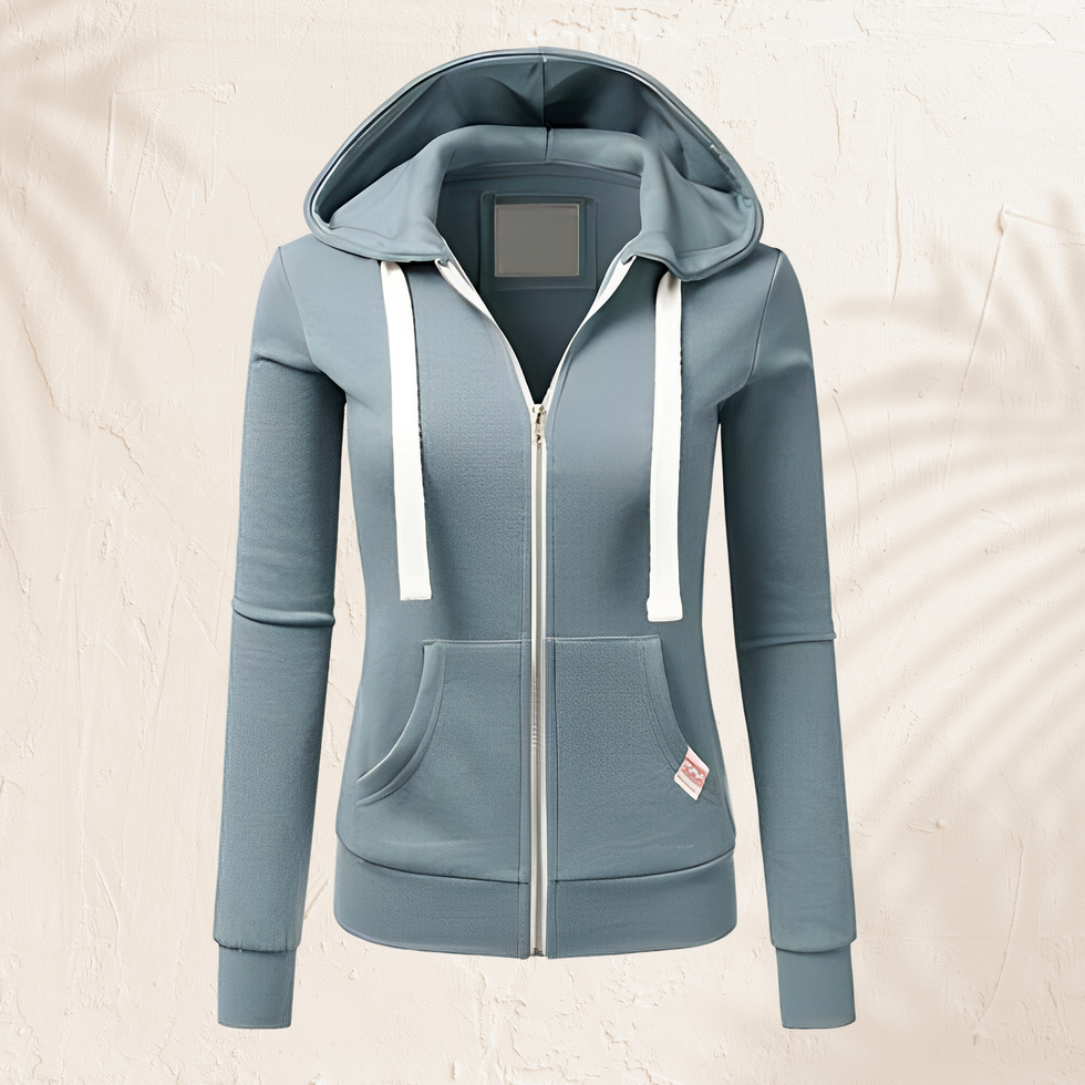 Ynnah - Stylischer Hoodie mit Reißverschluss